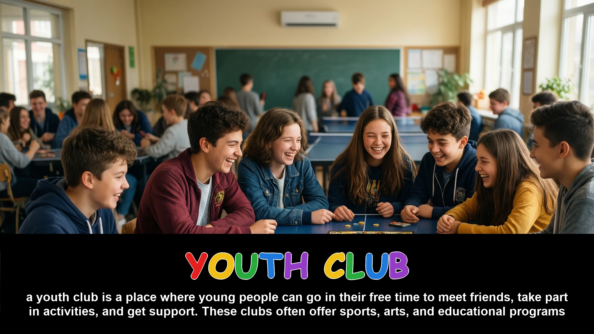 English Illustration for youth club